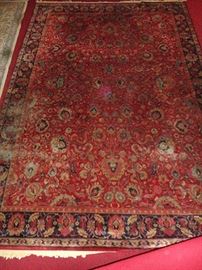 Room size 20th C. Sarouk carpet 9 x 12  ..  $450