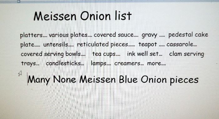 partial Blue Onion list