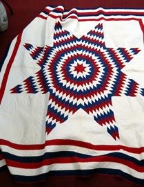 Texas Star hand done quilt