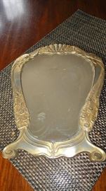 Friedrich Adler Art Nouveau Jugendstil Pewter Mirror, Germany c.1901, Osiris