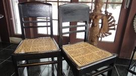 Antique Caned chairs 