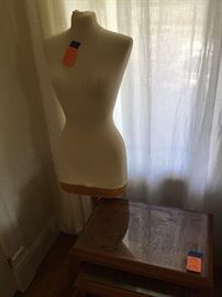 One of two mannequin forms