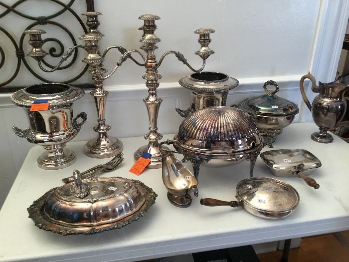 Lots of silver plated items 