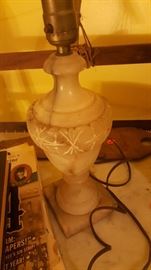 Alabaster based lamp