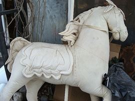 Huge stuffed cloth horse-6ft tall!