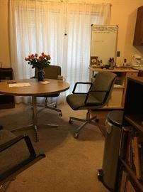 Dining table and four chairs