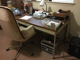 Office desk and chair