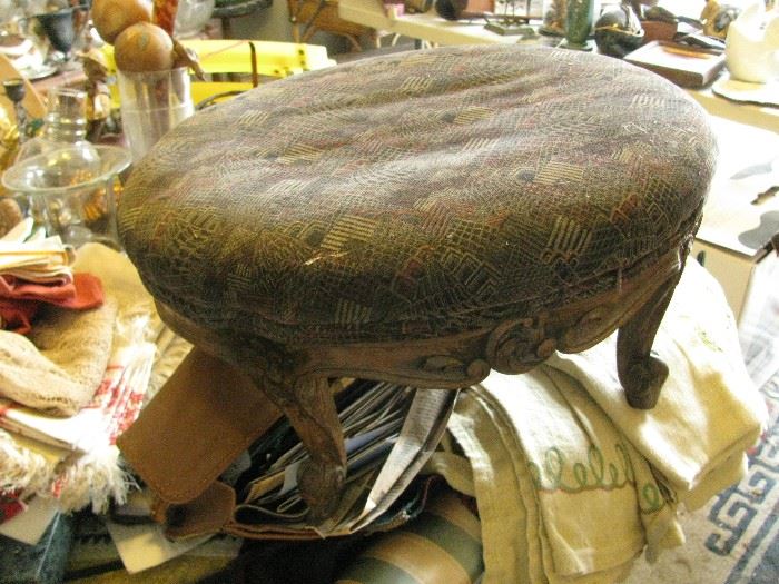 LARGE french footstool