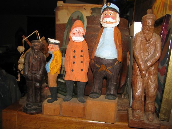 CARVED WOOD FIGURES, THERE ARE MORE