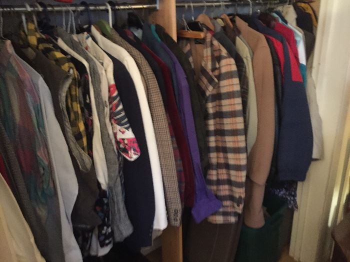 SOME OF THE VINTAGE MENS CLOTHING