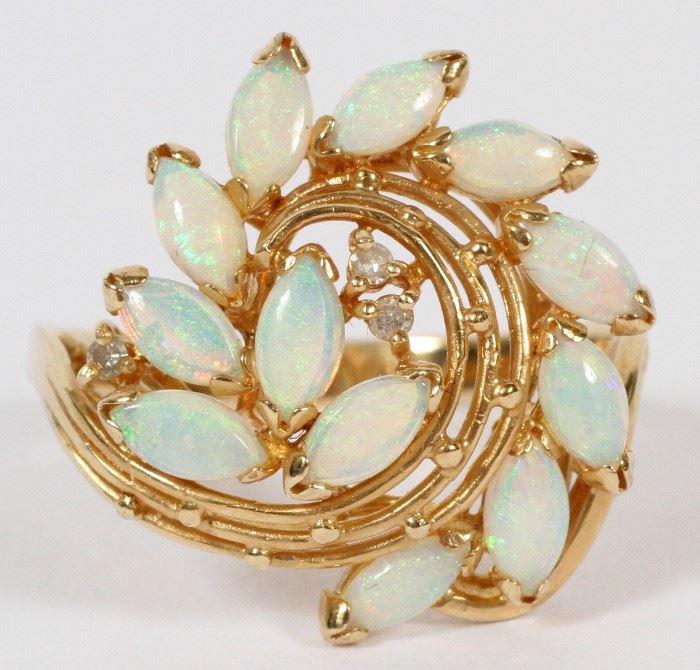 #2376 - 14KT GOLD AND OPAL RING