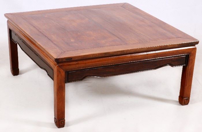 #2088 - CHINESE ROSEWOOD LOW TABLE, H 17", W 36"
