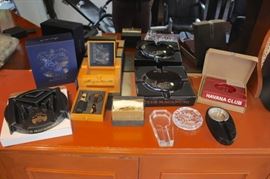 Assorted Ash Trays and other Cigar Items