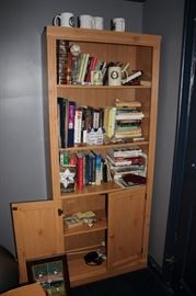 Hutch with Books and Mugs
