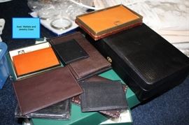 Assorted Wallets and Jewelry Case