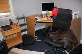 Corner Desk  and Small Table/Shelf and Desk Chair
