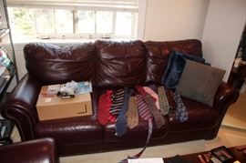 Sofa and Designer Ties: Brioni, Armani, Zegna and more