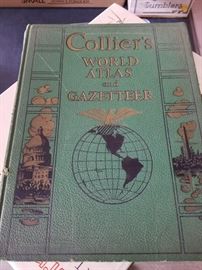 Vintage Collier's World Atlas and Gazetteer