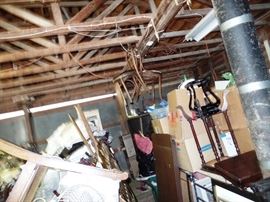 Another view of our not set up treasures