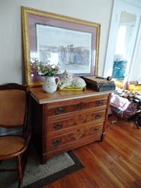 Stunning oak chest with wooden top