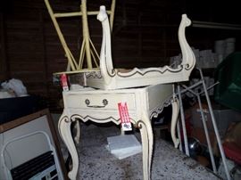 French Provincial Table set, two side tables, one coffee table, sold separately