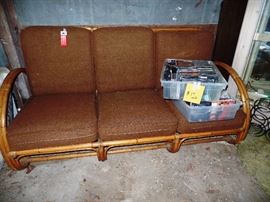 1970's Rattan couch