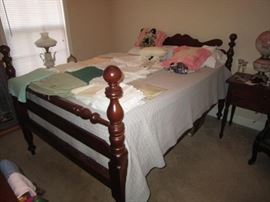 Full Reproduction rope bed. Made for regular mattress and box springs.