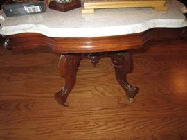 Marble topped coffee table