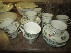 Noritake "Fruit Parfait" cups and saucers