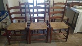 6 ladderback chairs