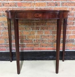 HALF ROUND CONSOL TABLE