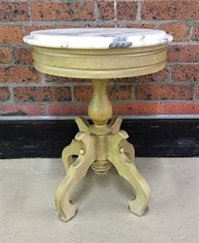 MARBLE TOPPED STOOL