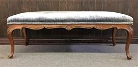 PADDED BENCH WITH SOLID WOOD