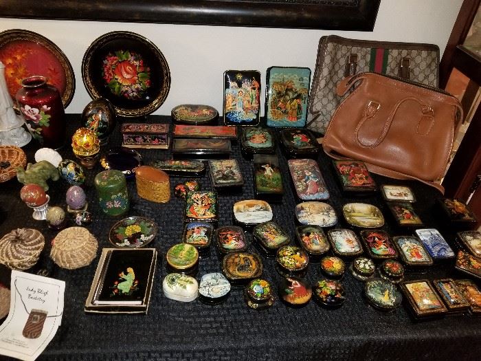 Russian lacquer box collection  