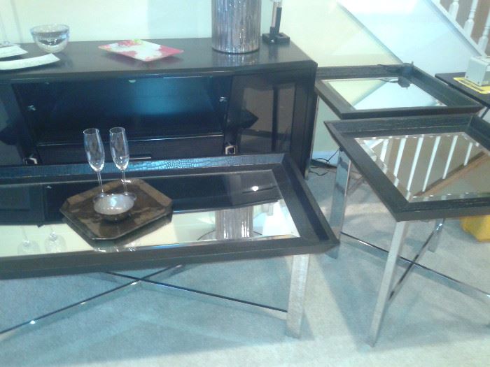 Mirror Tables and TV Cabinet-Rooms To Go