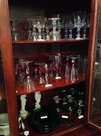 Variety of stemware