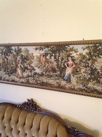 Framed tapestry