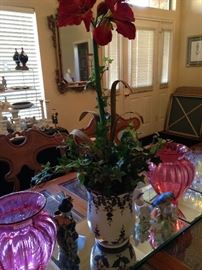 One of several floral arrangements