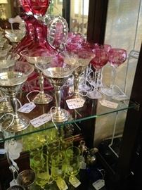 Assorted stemware