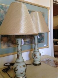 Vintage bedroom lamps