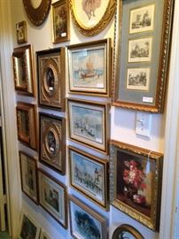 Huge array of framed art