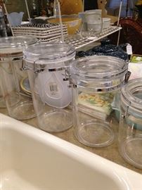 Clear canisters