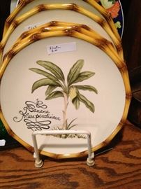 Tropical dessert/salad plates