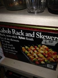 Kabob Rack and Skewers