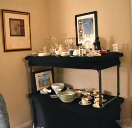 Framed Art, Bowls, Tea Cups, Vases, Glassware