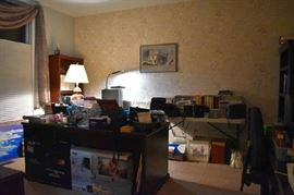 Office Monitors, TV, Lamps, Cameras, Records, Art, Map, More