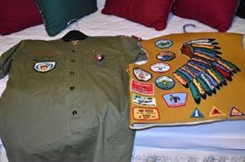 Boy Scout Uniform, Vest with Patches
