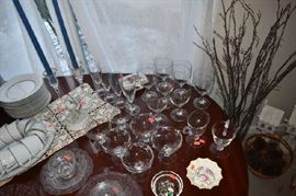 Stemware, China, Planters, Candle sticks