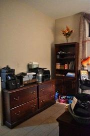 Office File Cabinets, Book Cases, Supplies, Mini Sony Stereo Cd, Cassette System, Desk, Cameras Chair, Turntable, HP Printer