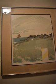 Signed Numbered Framed Lake Print